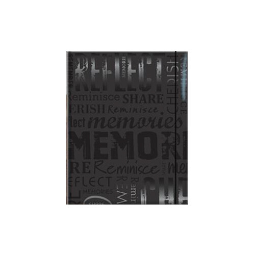 MCS Embossed Gloss Expressions Memories Album (100 Pockets Black)
