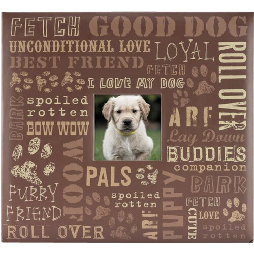 MCS 12 x 12 Scrapbook with Photo Opening On Cover (Dog Typography)
