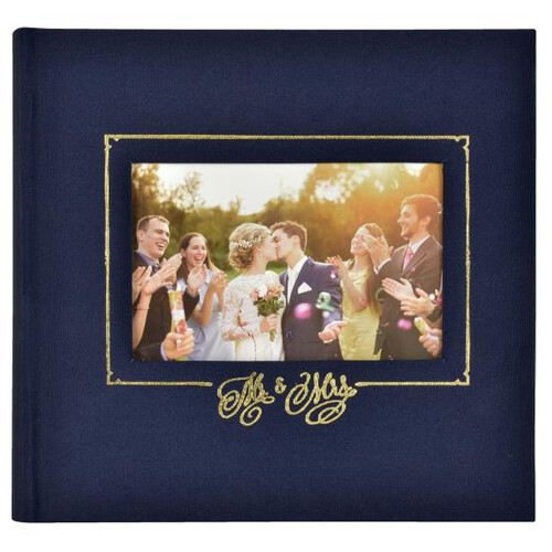 MCS Mr & Mrs Wedding Photo Album (Blue)