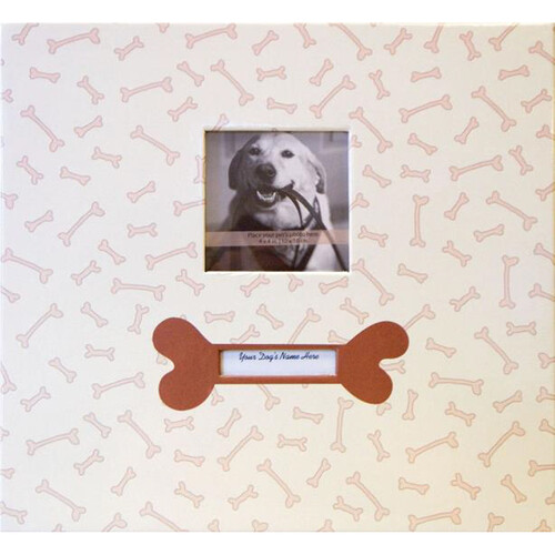 MCS 12 x 12 Scrapbook with Photo Opening On Cover (Dog Bone)
