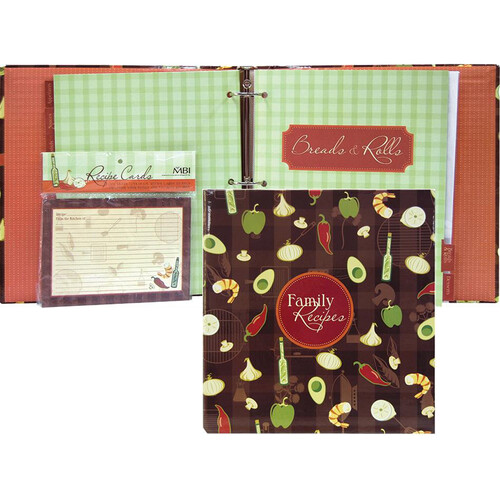 MCS Family Recipes Scrapbook with Recipe Cards (8.5 x 11