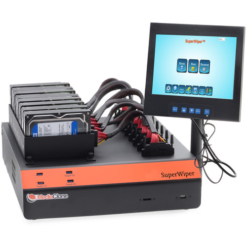 MediaClone SuperWiper Desktop Pro 8 Gen-3 for SAS/SATA USB 3.0 & NVMe