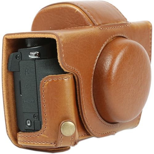 MegaGear Ever Ready Camera Case with Bottom Opening for Canon G5 X (Light Brown)