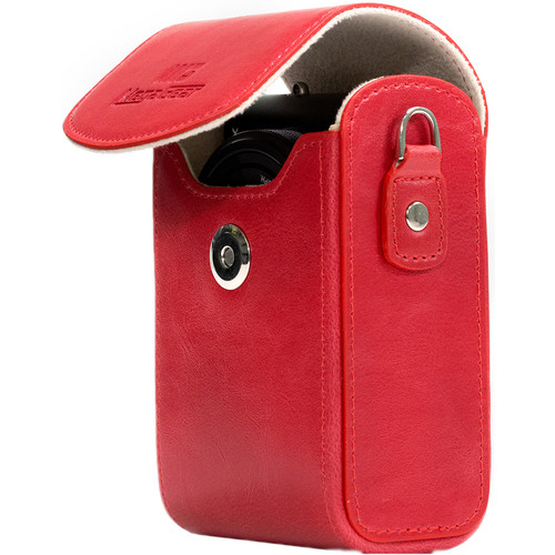 MegaGear MG1212 Ever Ready Leather Camera Case/Bag Protective Cover (Red)