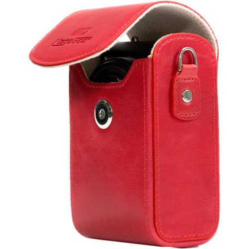 MegaGear Leather Camera Case for Canon PowerShot G7 X Mark II or Canon PowerShot G7 X (Red)
