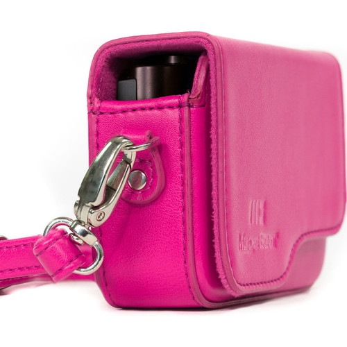 MegaGear PU Leather Camera Case with Strap for Canon PowerShot G9 X Mark II or G9 X (Hot Pink)