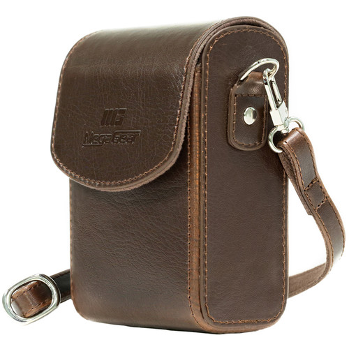 MegaGear Protective Leather Camera Case for PowerShotS120 COOLPIX P340 L28 Lumix ZS50 TZ70 ZS45 TZ57 Select Cyber-Shot (Dark Brown)