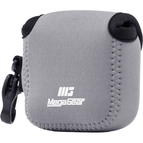 MegaGear Ultralight Neoprene Camera Case for Gopro Hero 6 Hero 5 and Sony RX0 1.0 (Gray)