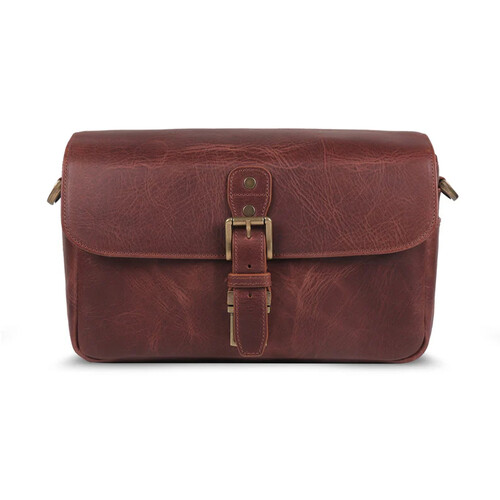 MegaGear Leather Camera Messenger Bag (Brown)