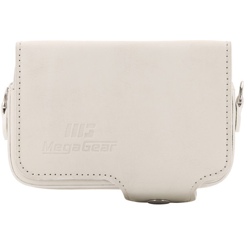 MegaGear Leather Case with Belt Loop for Select RX100 Series Cameras (White)