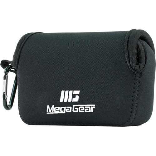MegaGear Ultralight Neoprene Camera Case for Panasonic Lumix ZS200 TZ200 Leica C-Lux (Black)
