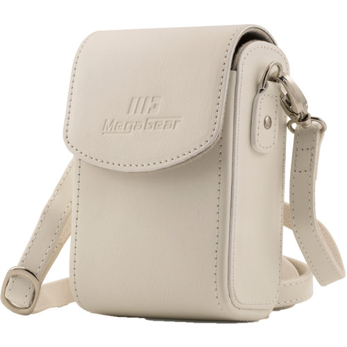 MegaGear PU Leather Camera Case for Canon PowerShot SX740 HS SX730 HS (White)