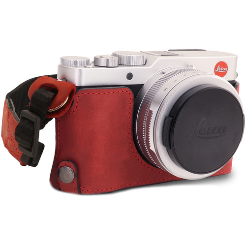 MegaGear Leica D-Lux 7 Ever Ready Genuine Leather Camera Half Case (Red)