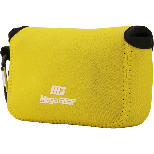 MegaGear Ultralight Neoprene Camera Case with Carabiner for Nikon COOLPIX S33 (Yellow)