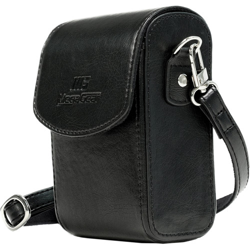 MegaGear Protective Leather Camera Case for PowerShotS120 COOLPIX P340 L28 Lumix ZS50 TZ70 ZS45 TZ57 Select Cyber-Shot (Black)