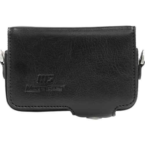 MegaGear PU Leather Camera Case with Strap for Canon PowerShot SX280 HS (Black)