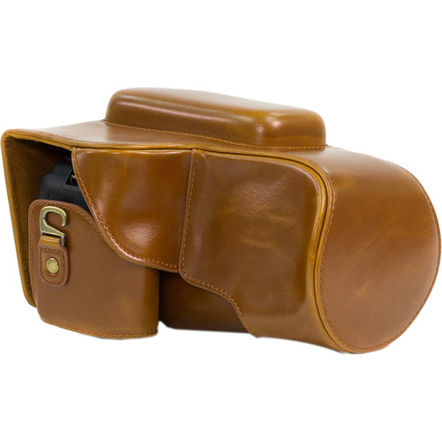 MegaGear Ever Ready Leather Camera Case for Nikon COOLPIX P900/P900S (Light Brown)