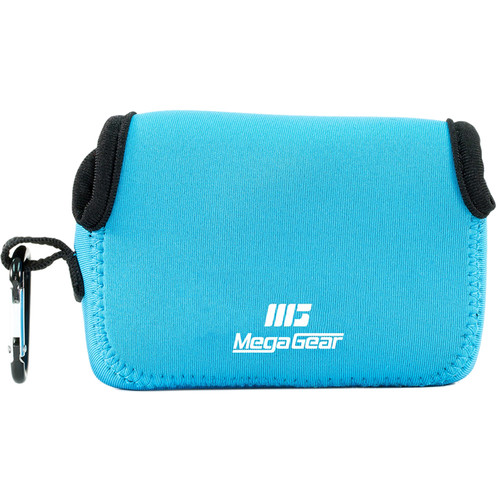 MegaGear Ultralight Neoprene Camera Case with Carabiner for Canon PowerShot G9 X (Blue)