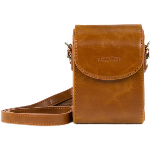MegaGear Leather Camera Case for Canon PowerShot G7 X Mark II or Canon PowerShot G7 X (Light Brown)