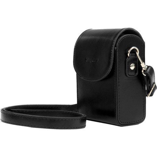 MegaGear Leather Camera Case with Strap for Samsung WB350F (Black)