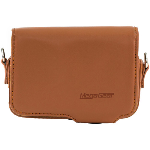 MegaGear Leather Case with Belt Loop for Select Sony Cyber-shot Cameras (Brown)