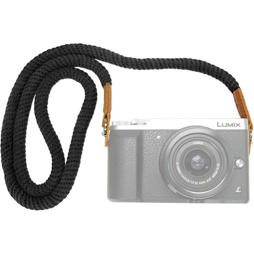 MegaGear Cotton Neck Strap (Large Black)