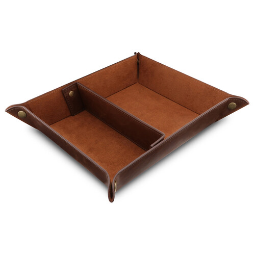 Londo Organizer Tray (Dark Brown PU Leather)