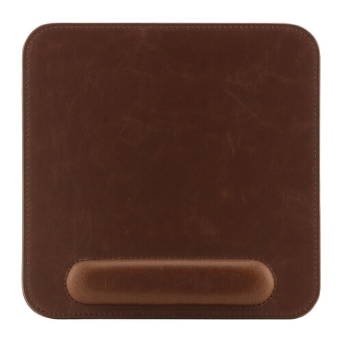 Londo Leather Mouse Pad with Wrist Rest (Dark Brown)