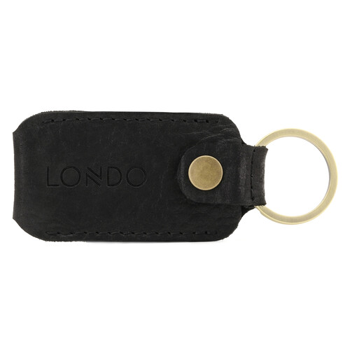 Londo Leather Case with Key Ring for Ledger Nano S Bitcoin Wallet Unisex (Black)