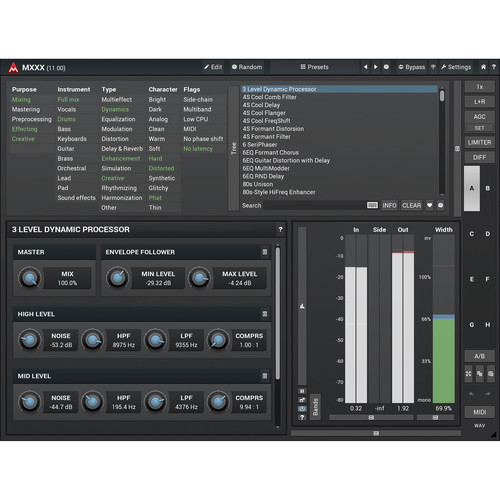 MeldaProduction MXXXCore Modular Multi-FX Rack Plug-In (Download)