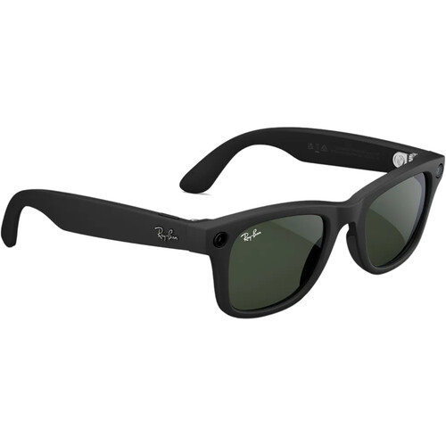 Meta Ray-Ban Wayfarer Glasses with Transitions (Matte Black Large Gen 1)