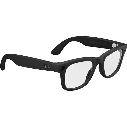 Meta Ray-Ban Wayfarer Glasses (Matte Black Standard Gen 2)