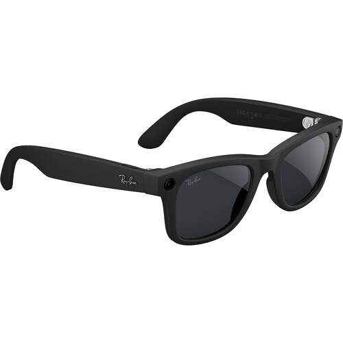 Meta Ray-Ban Wayfarer Glasses with Transitions (Matte Black Standard Gen 2)