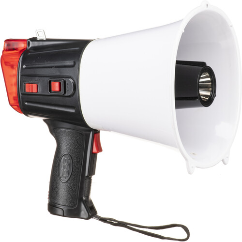 MG Electronics PGM-20 20W Megaphone with Recorder & Built-In LED Light