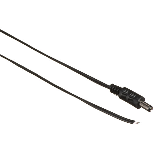 MG Electronics 2.1mm Female to Bare Wire Power Plug Cable (36