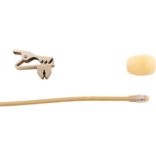 Microphone Madness Bulletproof Directional Lavalier Hair/Wig Microphone with TA4F Connector (Beige)