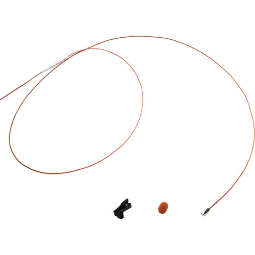 Microphone Madness Bulletproof Directional Lavalier Hair/Wig Microphone with TA4F Connector (Brown)
