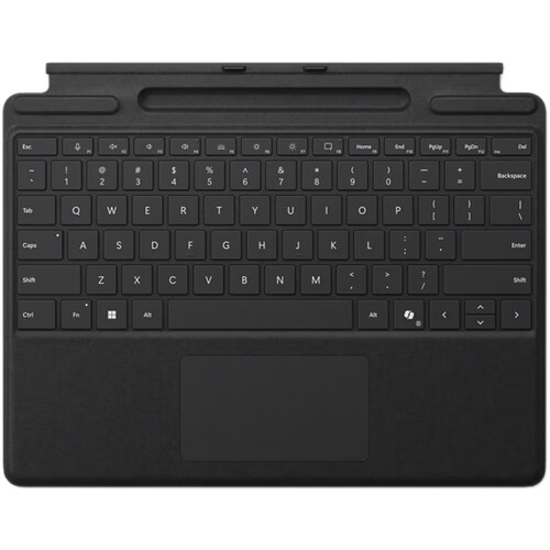Microsoft Surface Pro Keyboard Cover with Pen Storage (Black Brown Box Package)