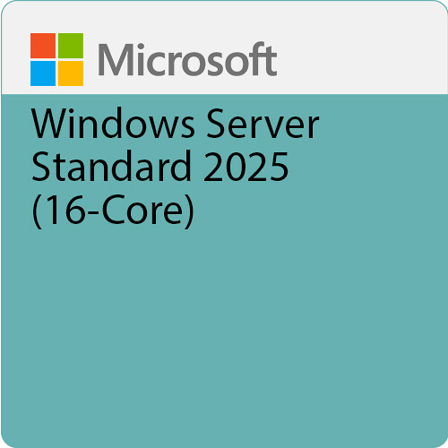 Microsoft Windows Server 2025 Standard Edition (64-Bit 16-Core OEM DVD)