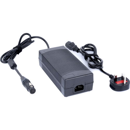 MID49 15V Mains Power Supply with 4-Pin XLR Female Connector (UK&nbspPower Cord)