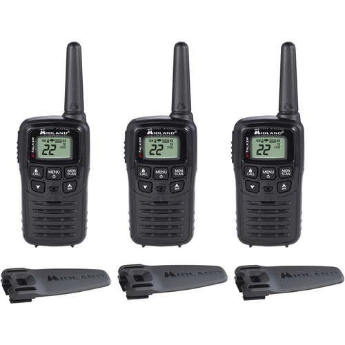 Midland X-Talker T10 22-Channel Two-Way UHF Radio (3-Pack) T10X3