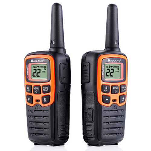 Midland X-Talker T51VP3 22-Channel Two-Way FRS UHF Radio (2-Pack Orange)