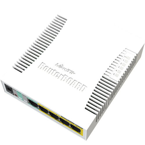 MikroTik RB260GSP 5-Port Gigabit Passive PoE Complaint Managed Network Switch