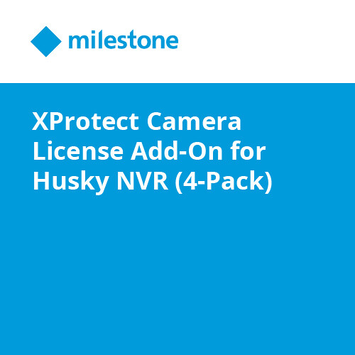Milestone HMCL-4 Husky XProtect Additional Device License for M20 M30 M40 NVRs (4-Pack)