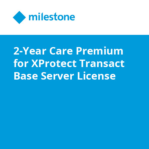 Milestone 2-Year Care Premium for XProtect Transact Base Server License