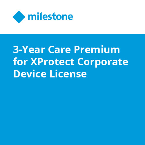 Milestone 3-Year Care Premium for XProtect Corporate Device License