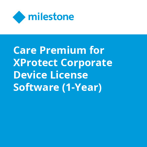 Milestone Care Premium for XProtect Corporate Device License Software (1-Year)