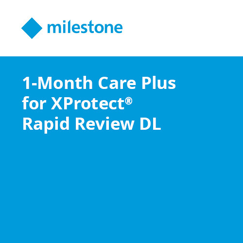 Milestone 1-Month Care Plus for XProtect Rapid REVIEW Device License