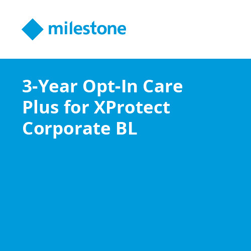 Milestone 3-Year Opt-In Care Plus for XProtect Corporate BL