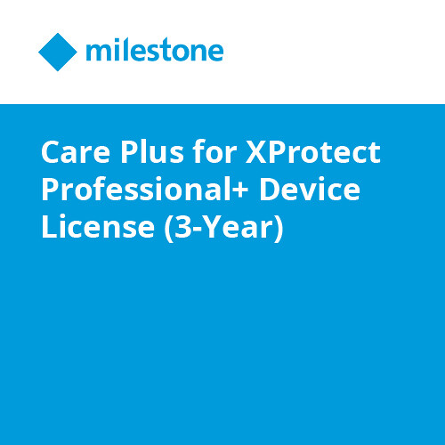 Milestone Care Plus for XProtect Professional+ Device License (3-Year)